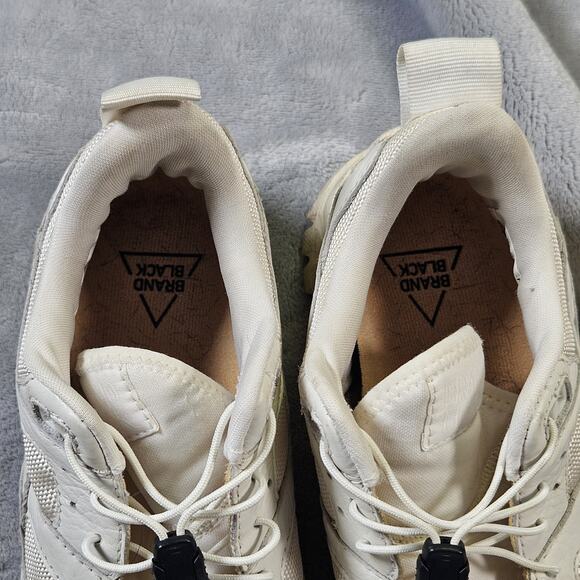 Brandblack Womens 8.5 Leather Trail Shoes Vibram Sole White - Picture 9 of 10